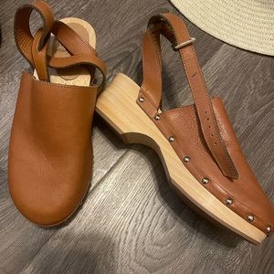 Free people wooden clogs
